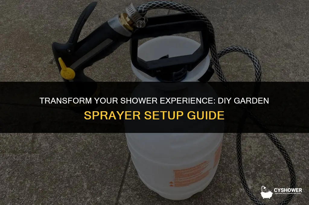 how to make shower with garden sprayer