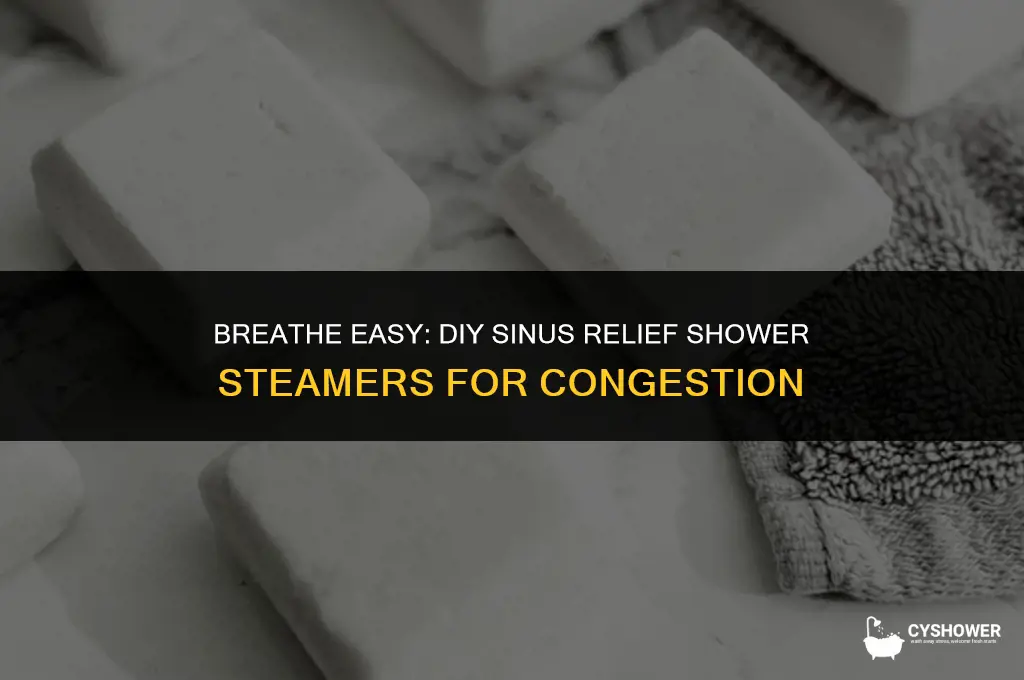 how to make sinus relief shower steamers