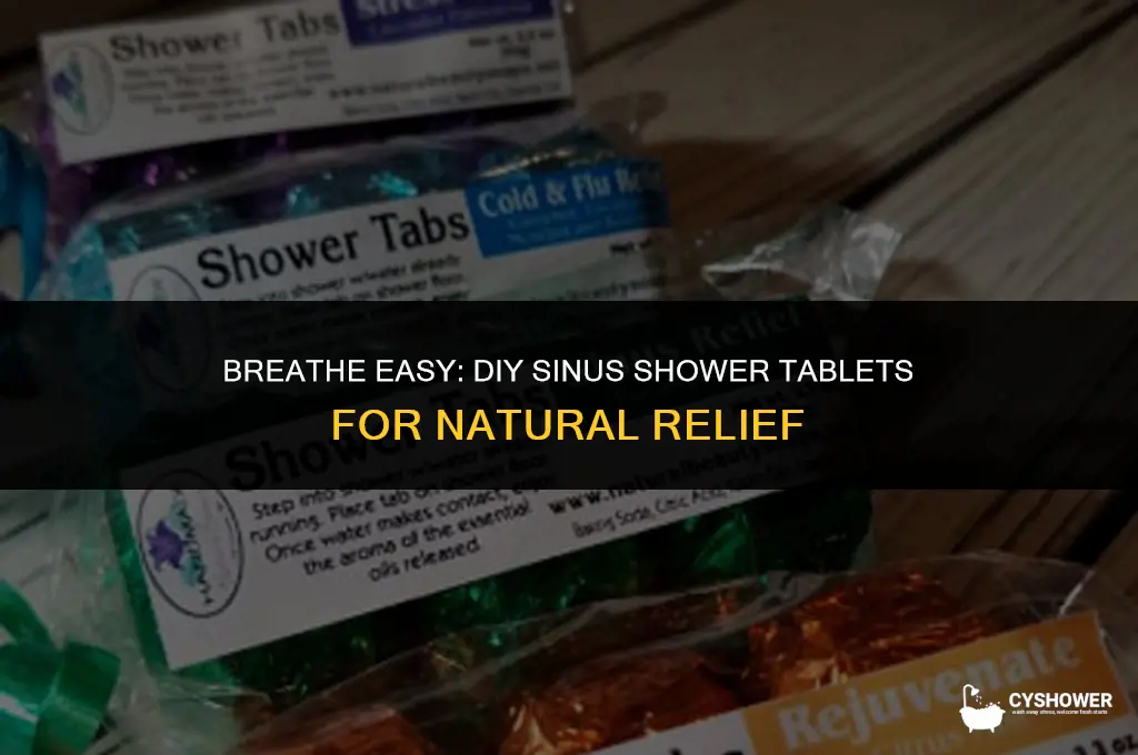 how to make sinus shower tablets