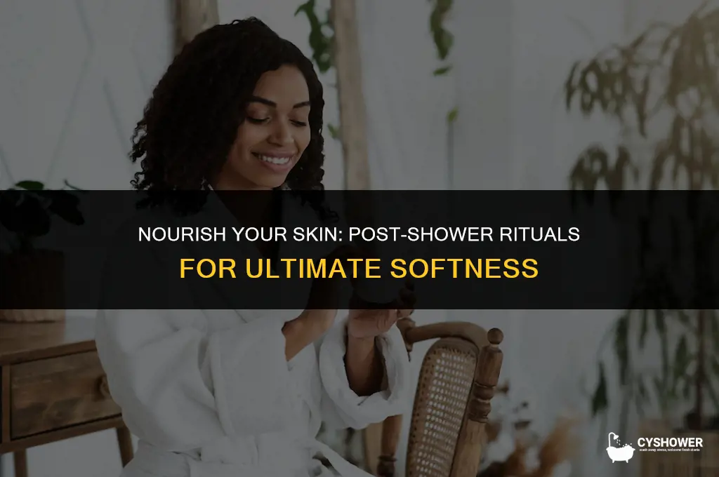 how to make skin soft after shower