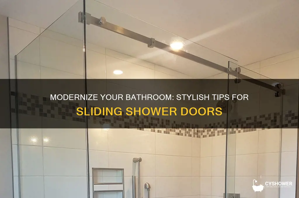 how to make sliding shower doors look modern