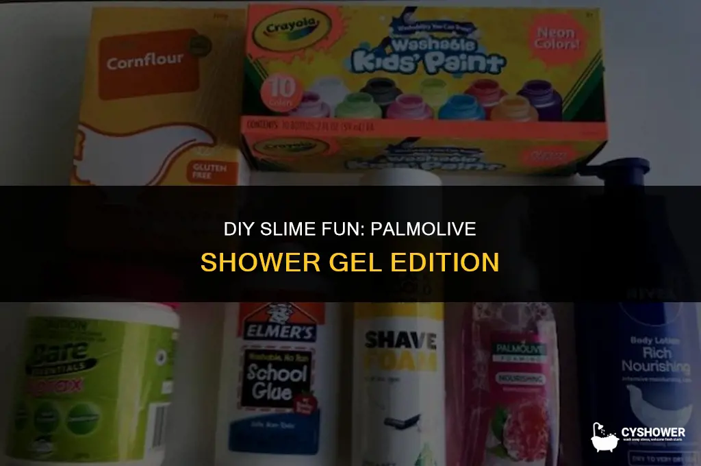 how to make slime with palmolive shower gel