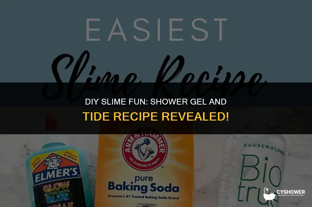 how to make slime with shower gel and tide