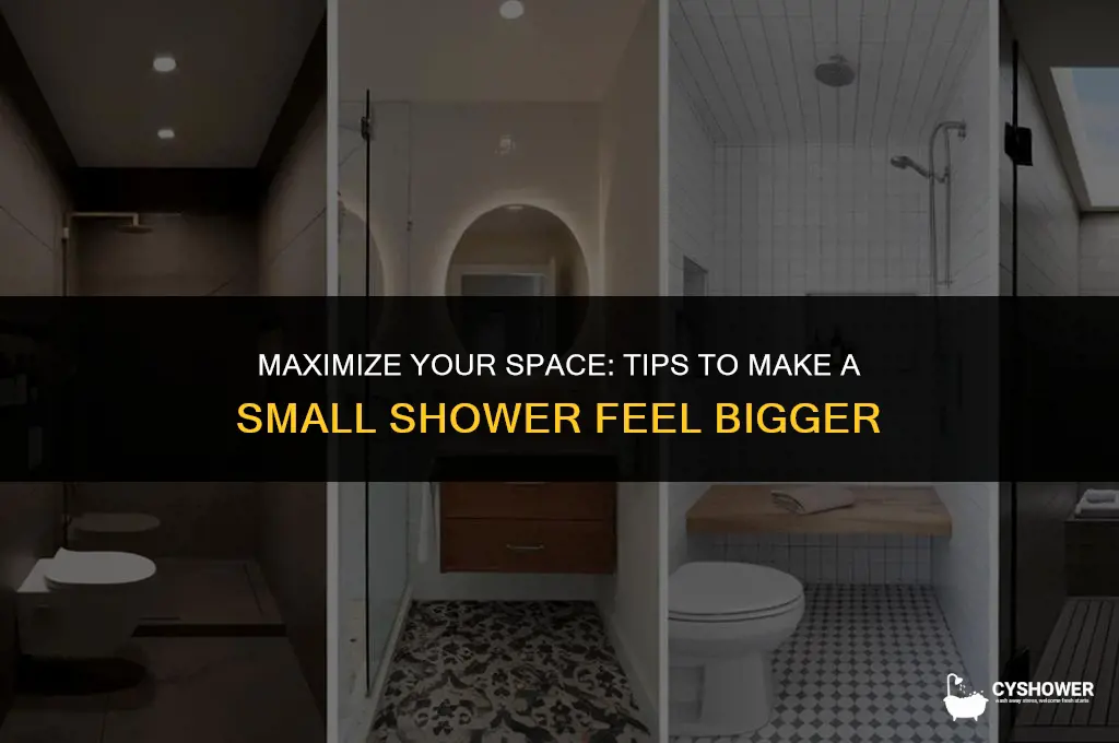how to make small shower feel bigger
