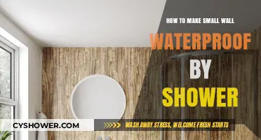 Shower-Proof Your Small Wall: A Step-by-Step Guide