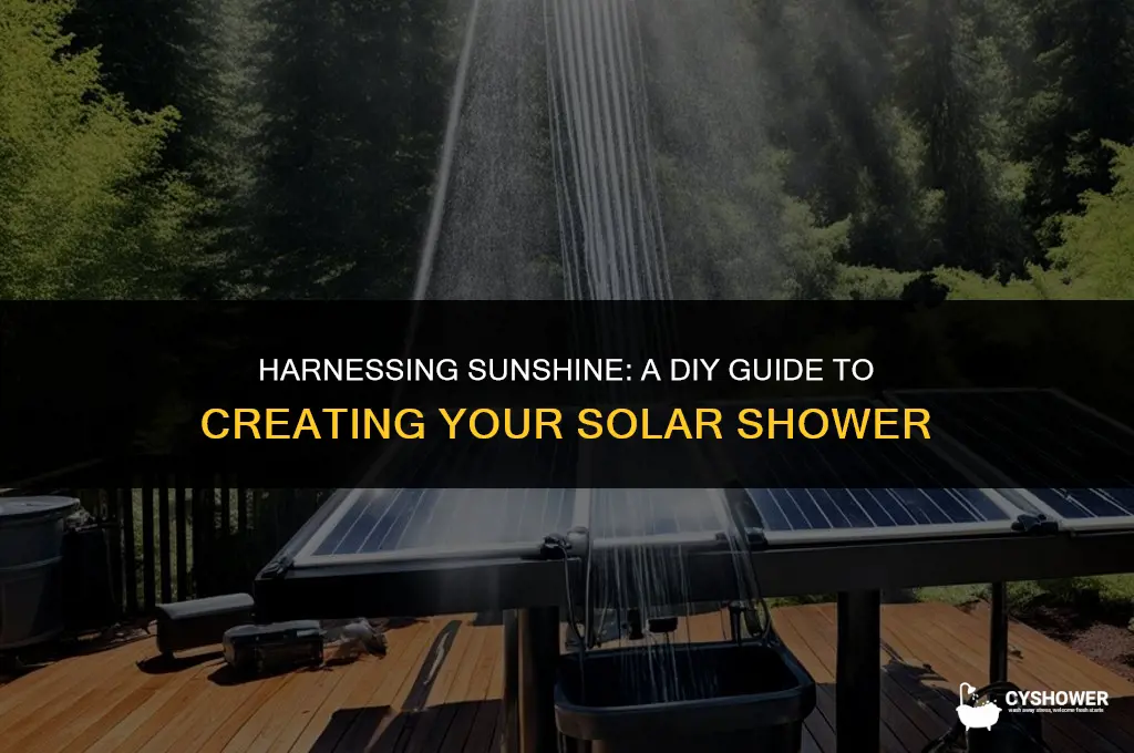 how to make solar shower