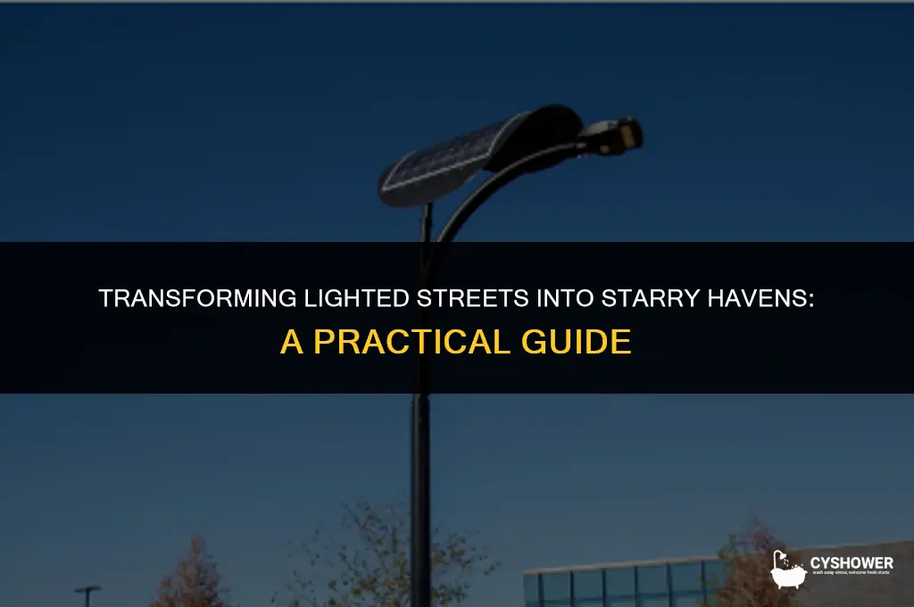 how to make star shower work in a lighted street