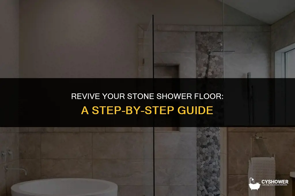 how to make stone shower floor look new again