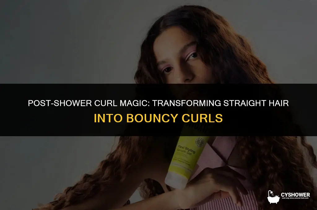 how to make straight hair curly after a shower