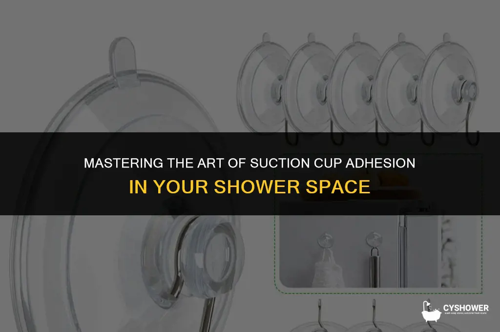 how to make suction cup stick in shower