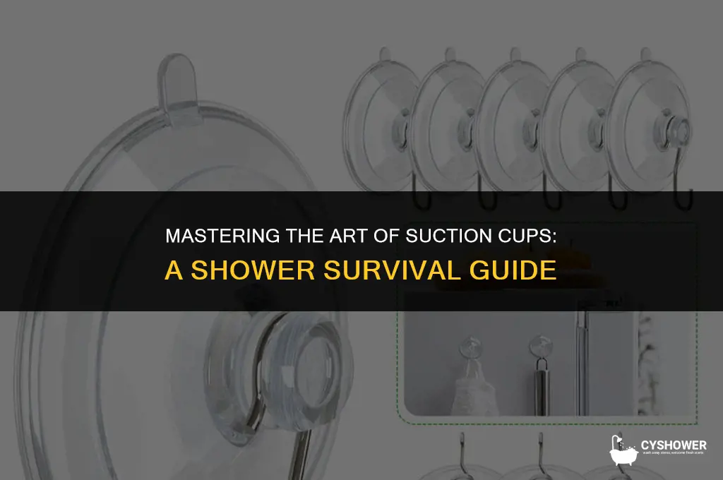 how to make suction cups stay in the shower