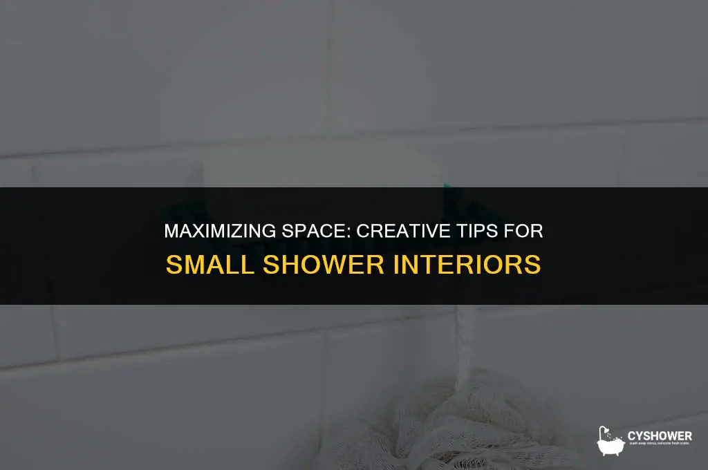 how to make the most of a small shower