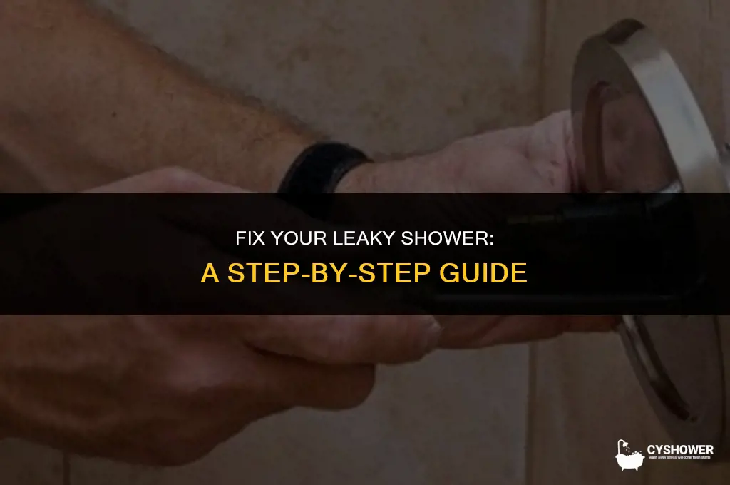 how to make the shower stop leaking