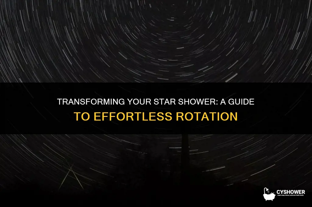 how to make the star shower to turn