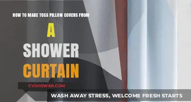 Creative DIY: Transforming Shower Curtains into Toss Pillow Covers