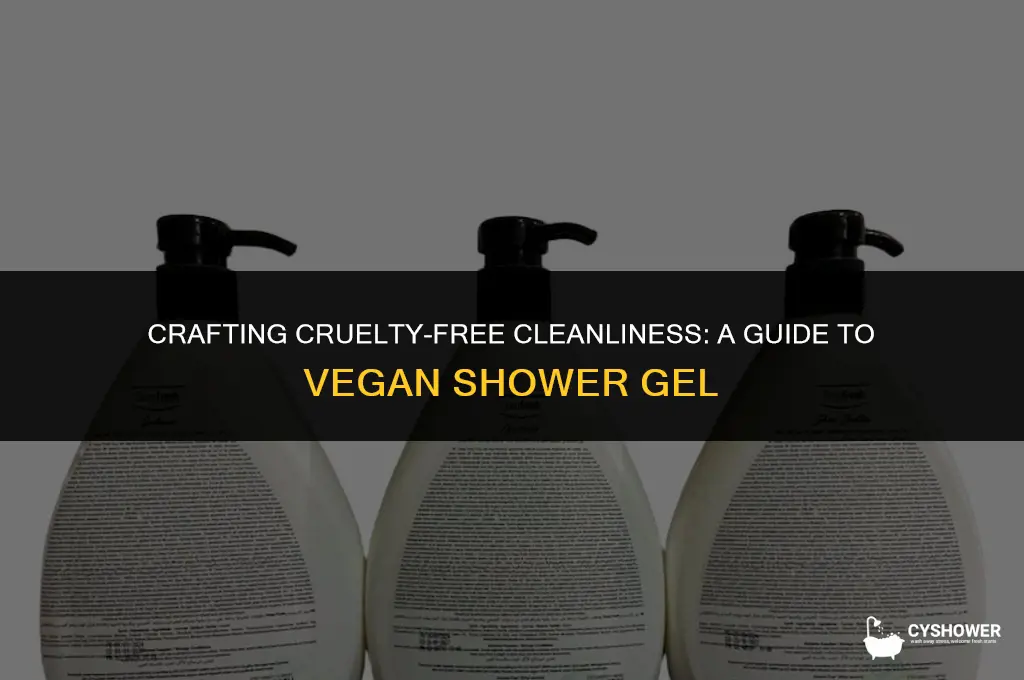 how to make vegan shower gel