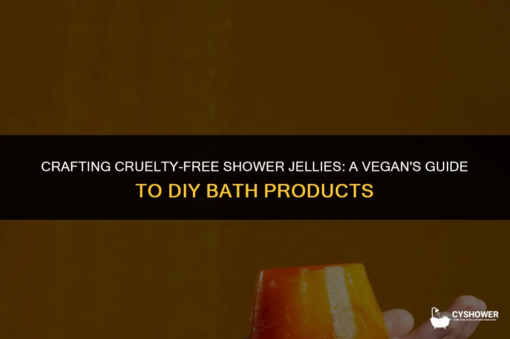 how to make vegan shower jellies