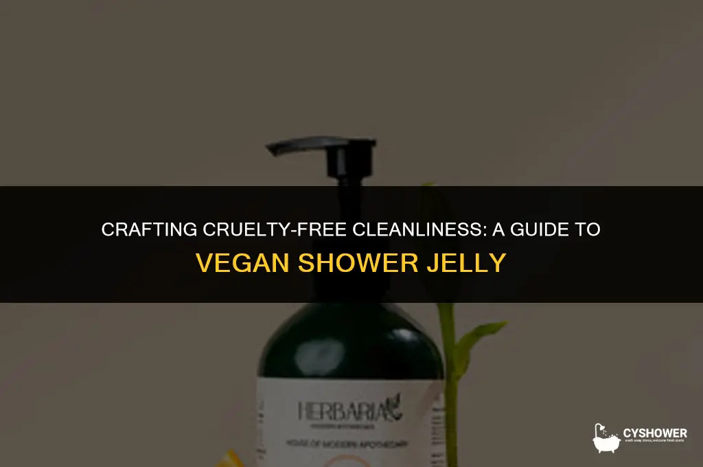 how to make vegan shower jelly