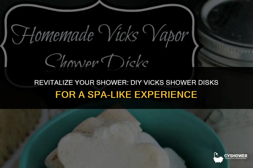 how to make vicks shower disks