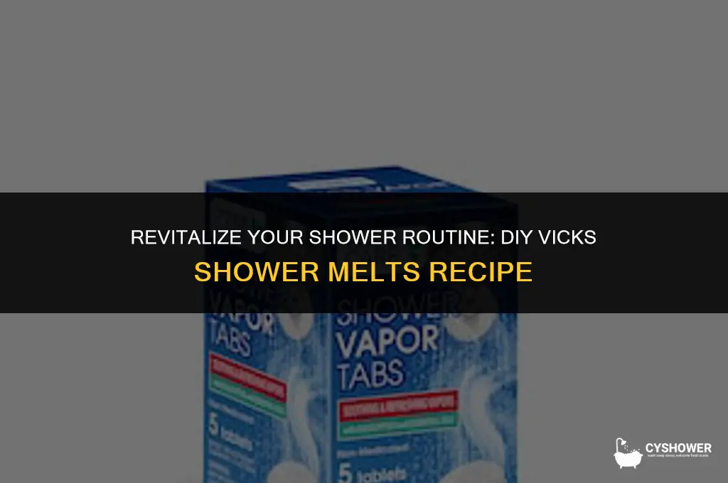 how to make vicks shower melts