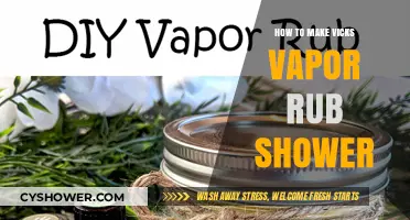 Homemade Vicks Vapor Rub Shower: Easy DIY Recipe for Congestion Relief