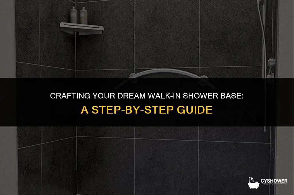 how to make walk in shower base