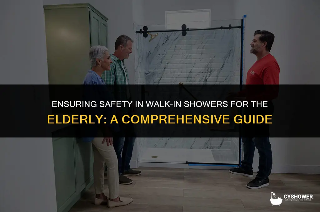 how to make walkin shower safe for eldely