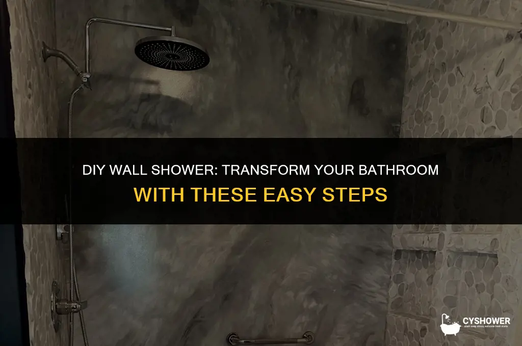 how to make wall shower at home