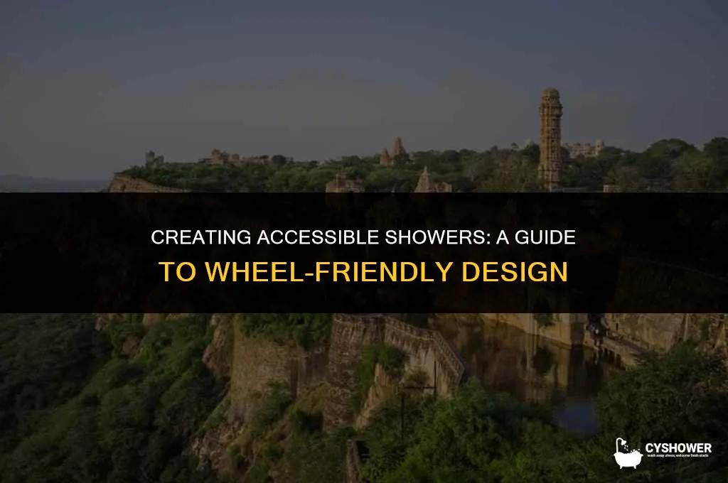 how to make wheel access shower