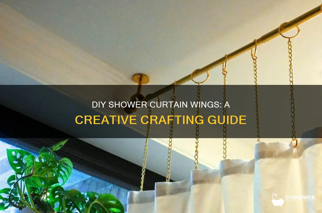 how to make wings out of a shower curtain