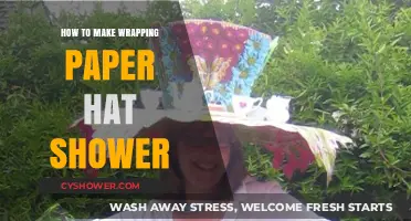 Crafting Creativity: DIY Wrapping Paper Hat for Your Shower Party