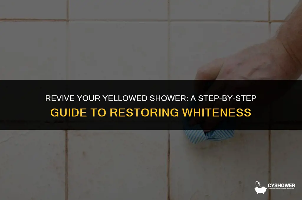 how to make yellow shower white again