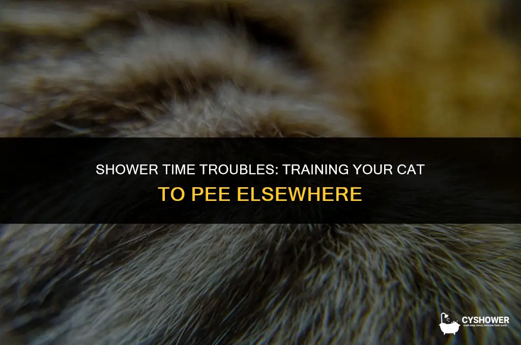 how to make your cat stop peeing in the shower