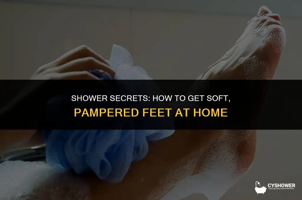 how to make your feet softer in the shower