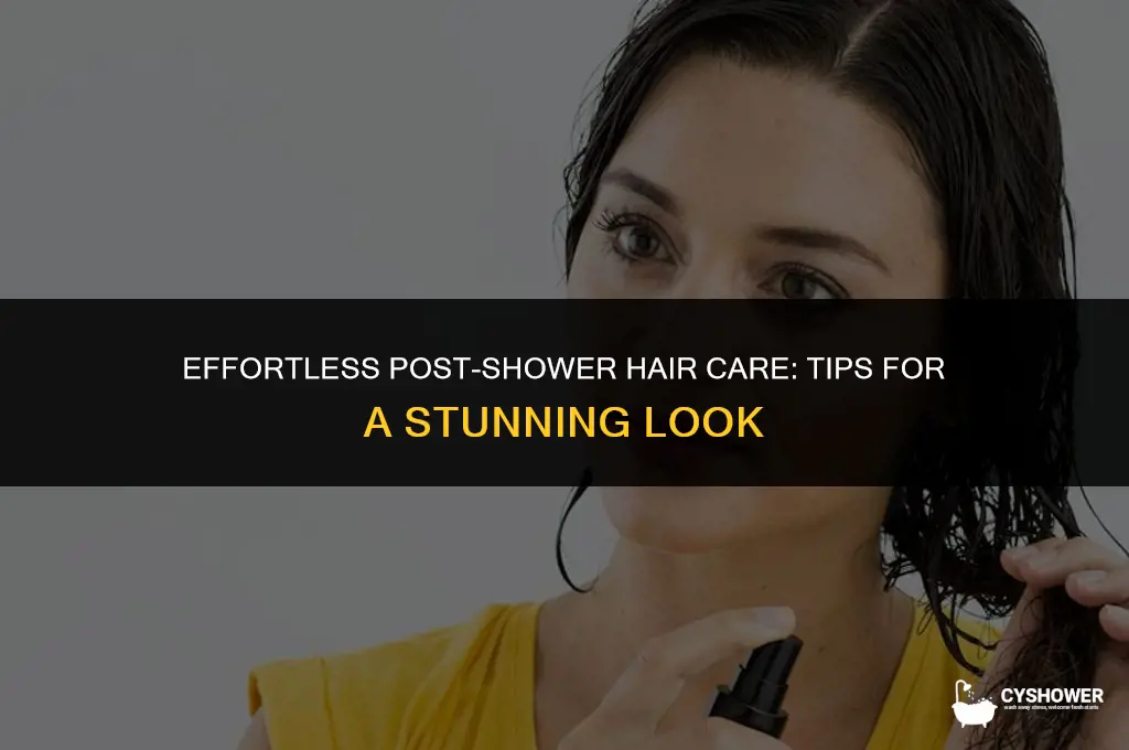 how to make your hair after a shower