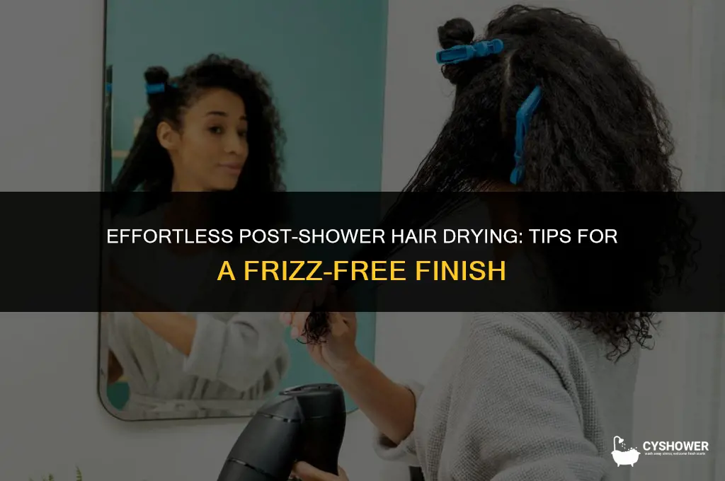 how to make your hair dry after shower