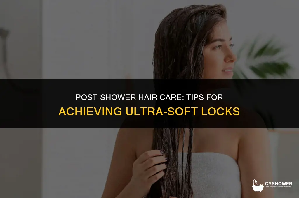 how to make your hair really soft after a shower