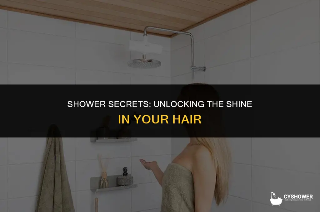 how to make your hair shiny in the shower