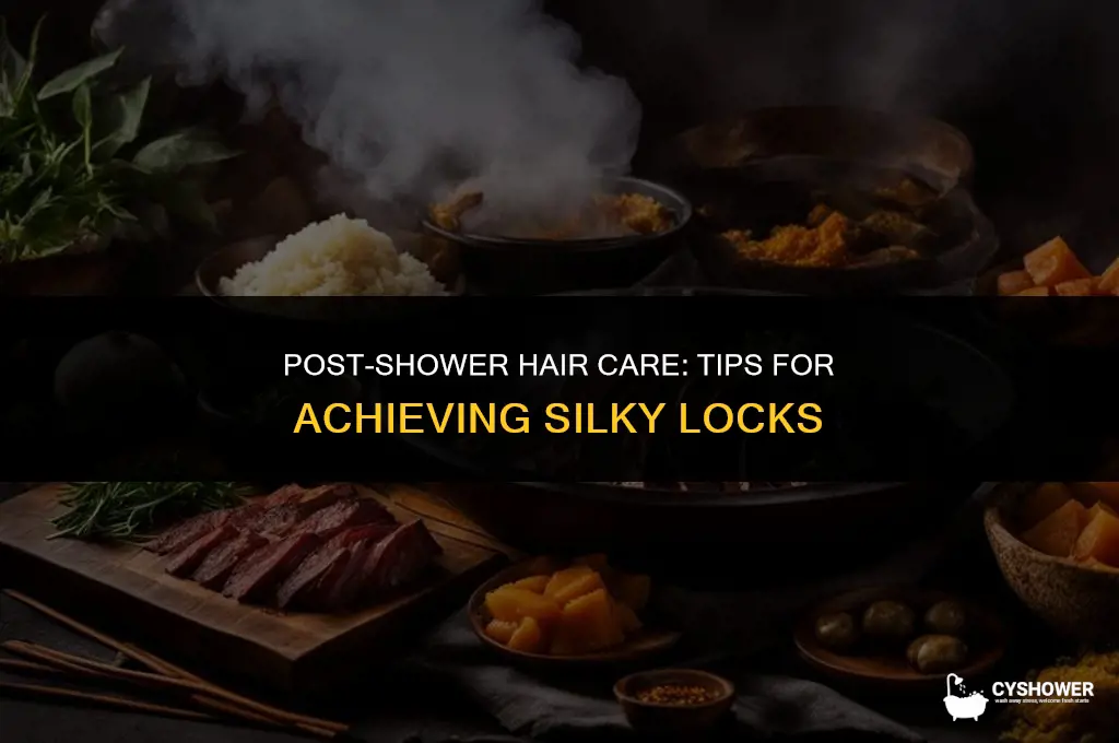 how to make your hair silky after a shower