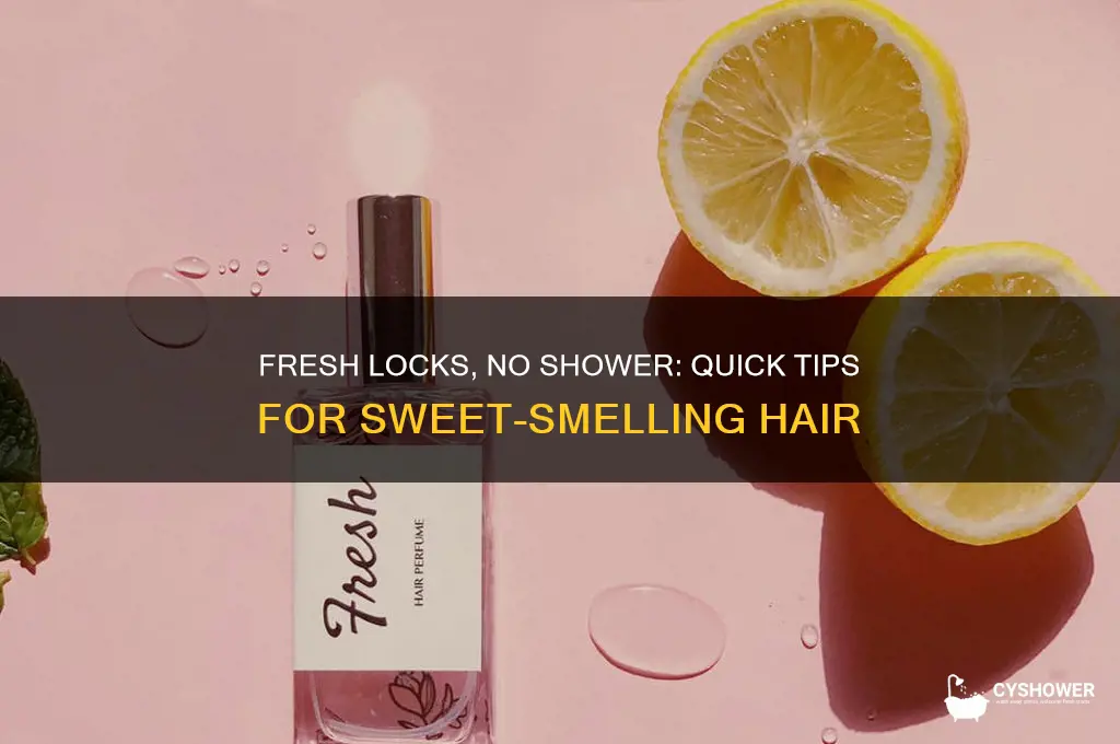 how to make your hair smell good without a shower