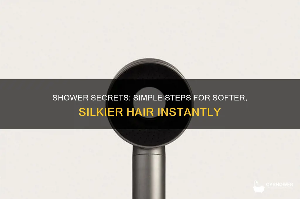 how to make your hair softer in th shower
