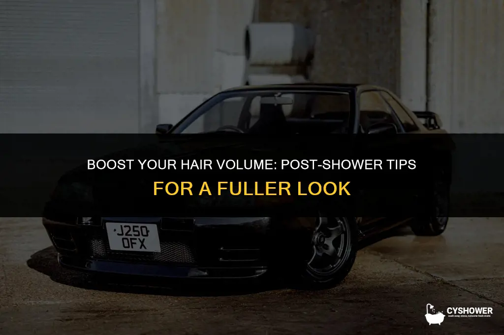 how to make your hair voluminous after shower