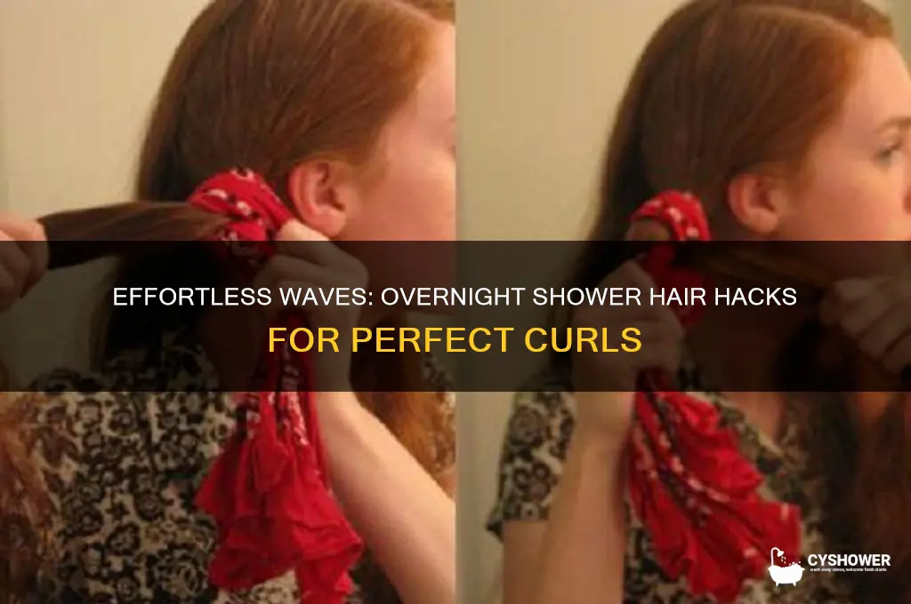 how to make your hair wavy overnight after a shower