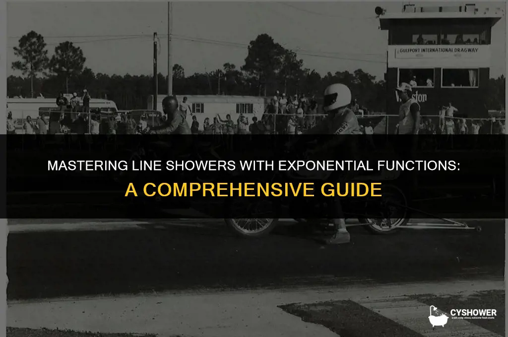 how to make your line shower with exponential function