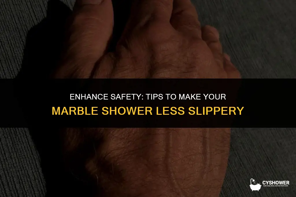 how to make your marble shower less slippery
