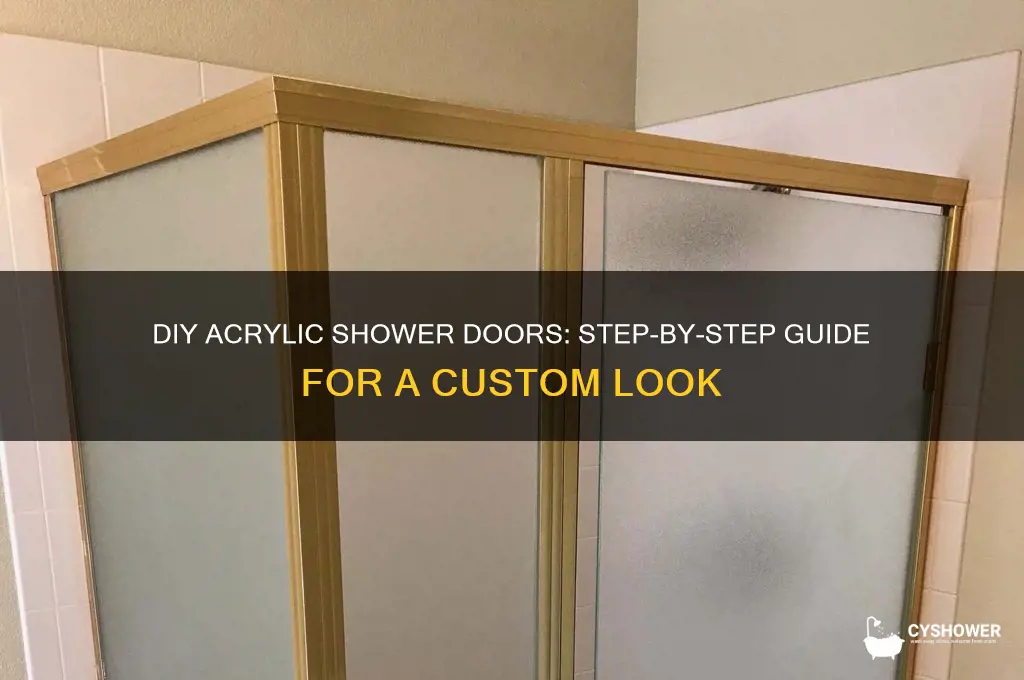 how to make your own acrylic shower doors