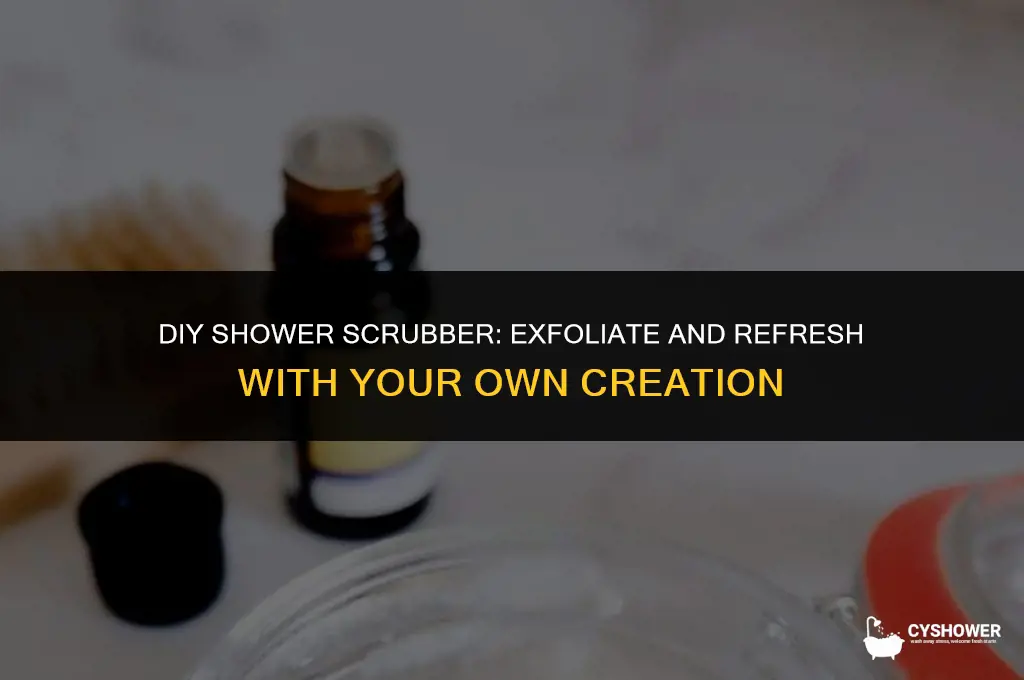 how to make your own back srubber in shower