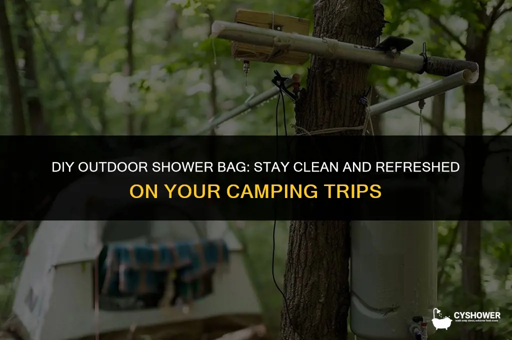 how to make your own camp shower bag