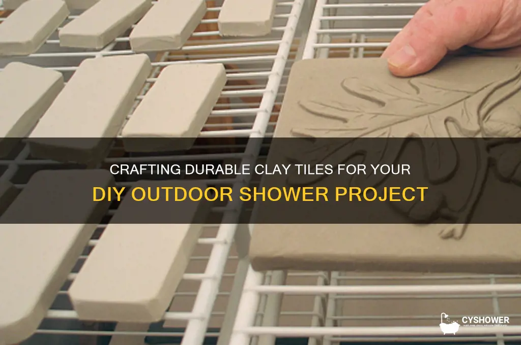 how to make your own clay tiles for outdoor shower