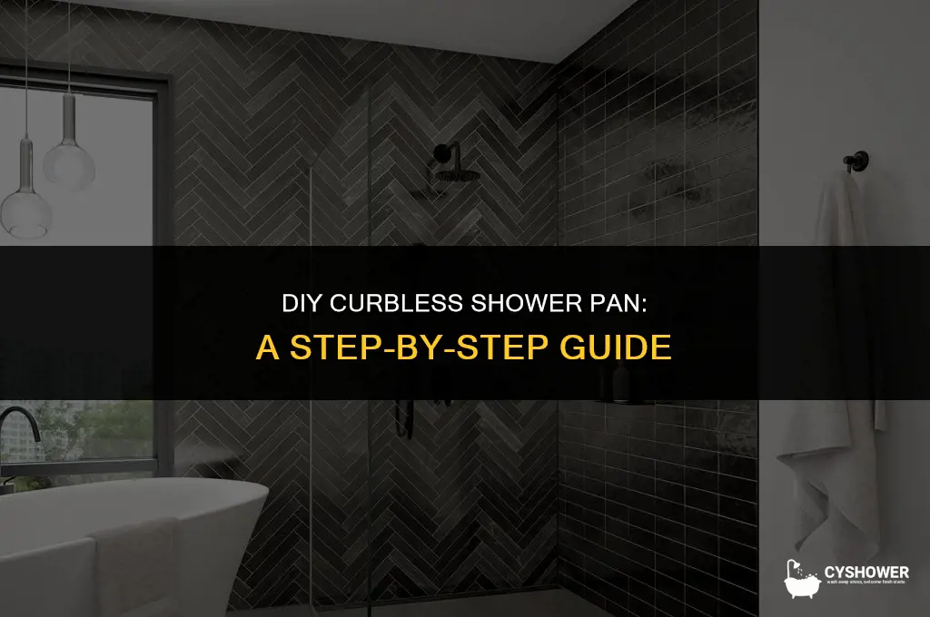 how to make your own curbless shower pan